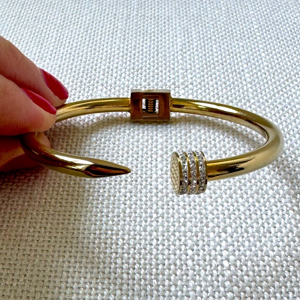 Gold Nail Bracelet